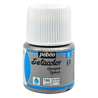 Barva na textil Pébéo Setacolor Opaque 45 ml - Šedá 91