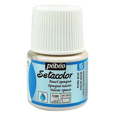 Barva na textil Pébéo Setacolor Opaque 45 ml - Modrá perleťová 95