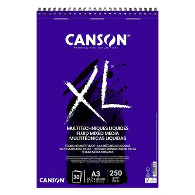 Canson Skicák na mokrá média XL Fluid Mix-Media A3 250g, 30 listů