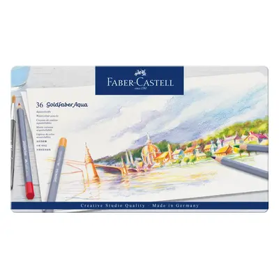 Faber-Castell Pastelky Goldfaber Aqua 36 barev plech