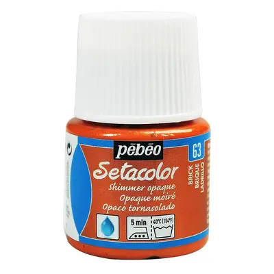 Barva na textil Pébéo Setacolor Shimmer 45 ml - Oranžová metalická 63