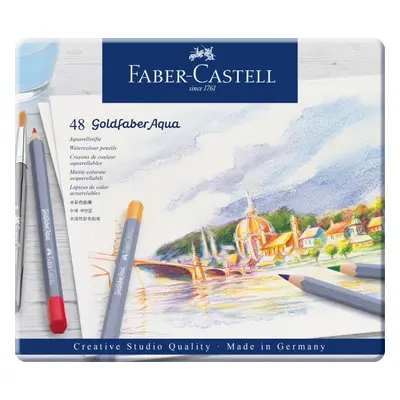 Faber-Castell Pastelky Goldfaber Aqua 48 barev plech