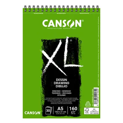 Skicák Canson XL Dessin A5, 160g, 30 listů, kroužek