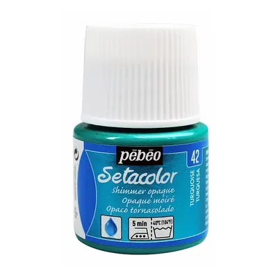 Barva na textil Pébéo Setacolor Shimmer 45 ml - turquoise 42