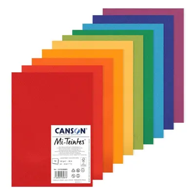 Canson Mi-Teintes listy A4 10 archů 160g 31032S051 Základní barvy