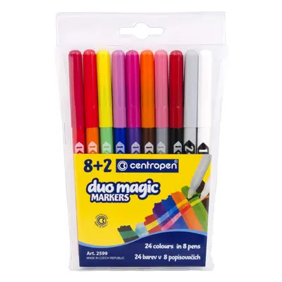 Centropen 2599 Duo Magic MARKERS 8+2 - kouzelné popisovače