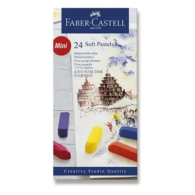 Faber-Castell Suché pastely Faber Castell mini 24 modrá řada