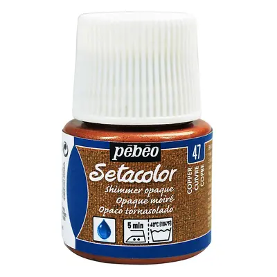 Barva na textil Pébéo Setacolor Shimmer 45 ml - Měděná metalická 47