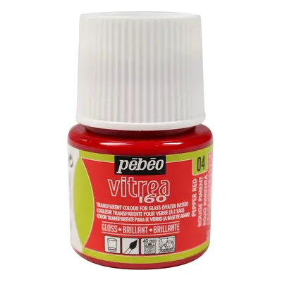 Pébéo Barva na sklo Vitrea 160 lesklá 45 ml - červená paprika 04