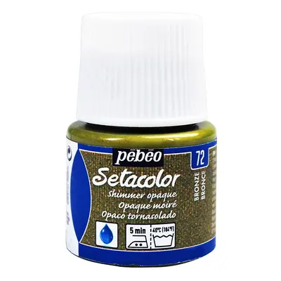 Barva na textil Pébéo Setacolor Shimmer 45 ml - Bronzová metalická 72