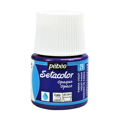 Barva na textil Pébéo Setacolor Opaque 45 ml - Fialová parma 29