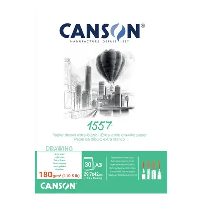 Canson 1557 blok lepený 180g A3 30 listů