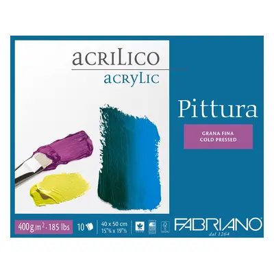 Fabriano Pittura Acrilico - blok na akryl 30x40 cm, 400 g, 10 listů lepený