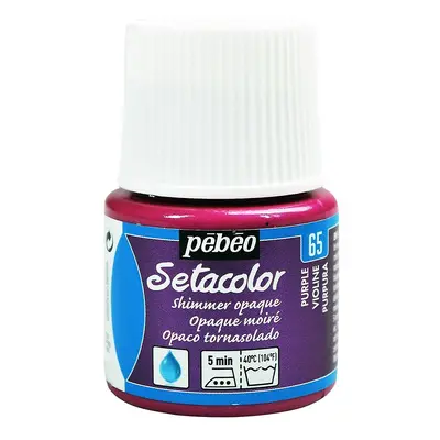 Barva na textil Pébéo Setacolor Shimmer 45 ml - Purpurová metalická 65