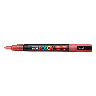 Akrylový popisovač Uni Posca 3ML 0,9 - 1,3 mm, třpytivý červený 15