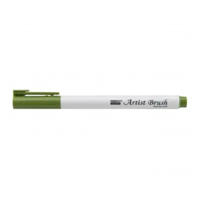 Marvy Umělecké fixy se štětcovým hrotem Artist Brush – 15 Olive Green