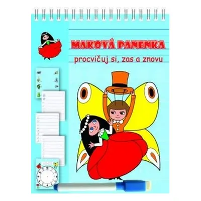 Titanum Maková panenka - procvičuj si, mazací písanka + fix