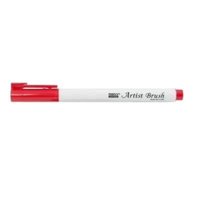 Marvy Umělecké fixy se štětcovým hrotem Artist Brush – 02 Red