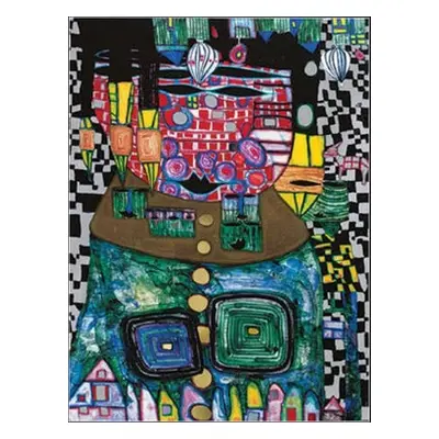 No name Dárkový balící papír 50x70cm Hundertwasser König der Antipoden