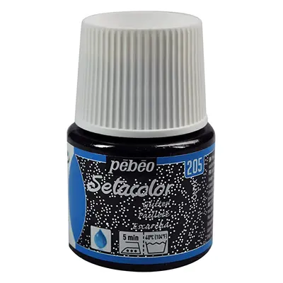 Pébéo Barva na textil Setacolor Light glitter 45 ml - Černá onyx 205