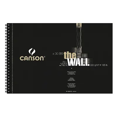 Grafický papír Canson The Wall - kroužkový blok A4+ 200 g 30 listů