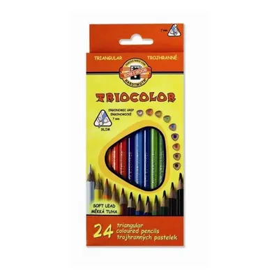 Pastelky Koh-I-Noor Triocolor sada 24 barev