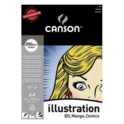 Canson ILLUSTRATION blok A4 250g,12 listů