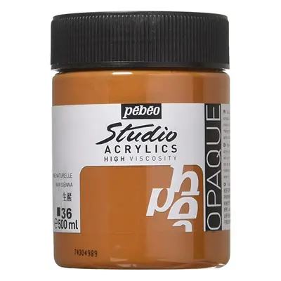 Akrylová barva Pébéo Studio Acrylic 500 ml - hnědá sienna 36