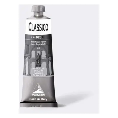 Olejová barva Maimeri Classico oil 60 ml - Běloba super rapid 026