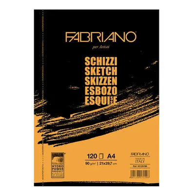 Fabriano SCHIZZI - skicovací blok A3, 90 g, 120 listů, drátěná vazba