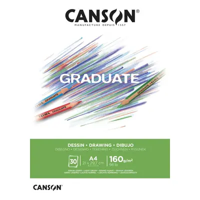 Canson Graduate Drawing skicák lepený A4 30l LG 160g