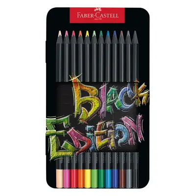 Faber Castell 116413 Black Edition 12 barev, plechová krabička