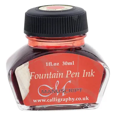 Kaligrafický inkoust Manuscript 30 ml - červený