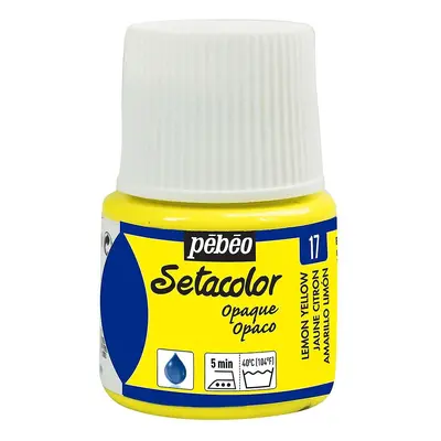 Barva na textil Pébéo Setacolor Opaque 45 ml - Žlutá citron 17