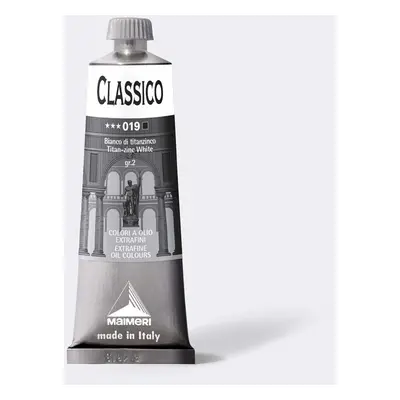 Olejová barva Maimeri Classico oil 60 ml - Běloba titanovo zinková 019