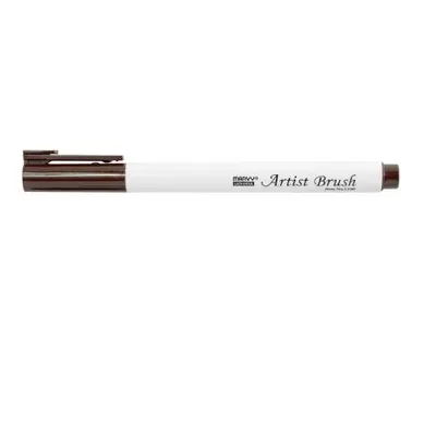 Marvy Umělecké fixy se štětcovým hrotem Artist Brush – 18 Dark Brown