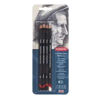 Derwent Charcoal, 39000 sada 4 ks