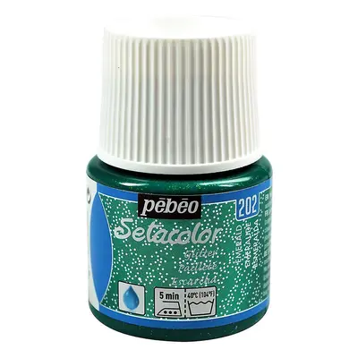 Pébéo Barva na textil Setacolor Light glitter 45 ml - Zelená smaragdová 202