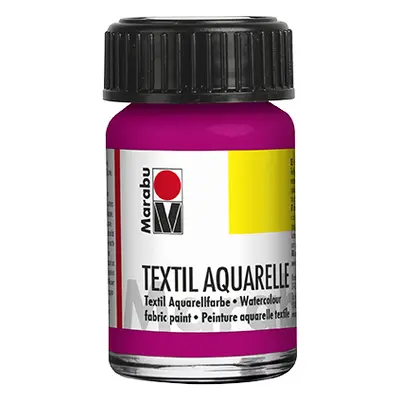 Barva na textil Marabu Textil Aquarelle 15 ml - růžová magenta 014