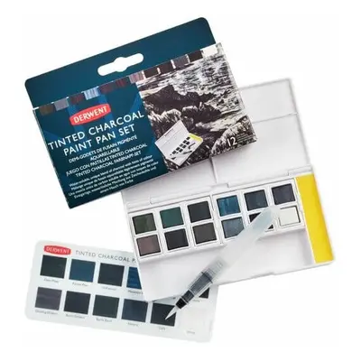 Derwent Akvarelové barvy Tinted Charcoal Paint Set 2305872