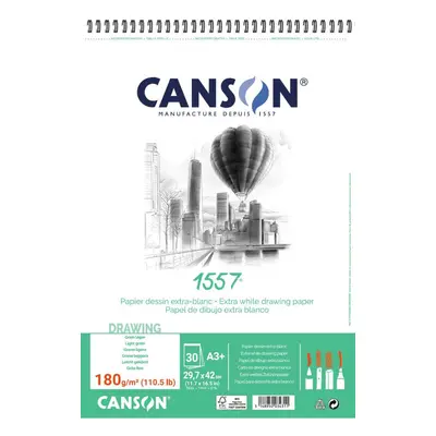 Canson 1557 blok kroužk. 180g, A5+ 30 listů