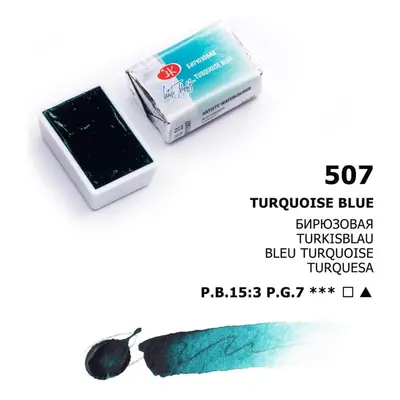 Nevskaya Palitra - White nights akvarelová barva 2,5 ml - Turquoise blue