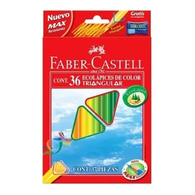 Trojhranné Pastelky Faber-Castell ECO 36 ks + ořezávátko