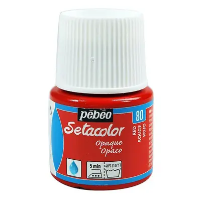 Barva na textil Pébéo Setacolor Opaque 45 ml - Červená 80