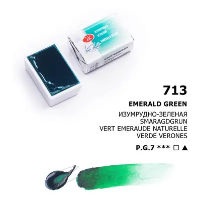 Nevskaya Palitra - White nights akvarelová barva 2,5 ml - Emerald green