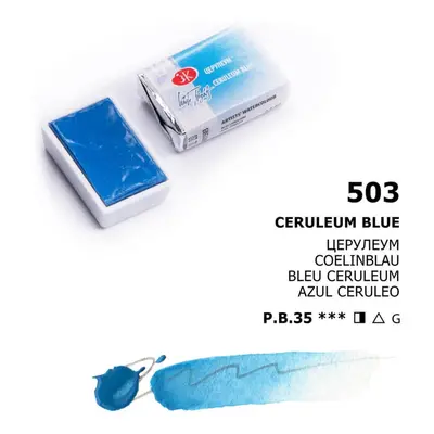 Nevskaya Palitra - White nights akvarelová barva 2,5 ml - Ceruleum blue