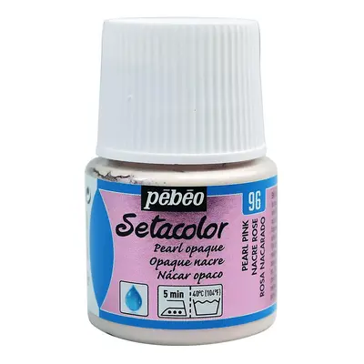 Barva na textil Pébéo Setacolor Opaque 45 ml - Růžová perleťová 96