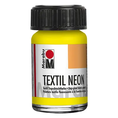 Barva na světlý textil Marabu Textil Neon 15 ml - žlutá 321