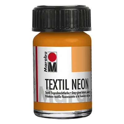 Barva na světlý textil Marabu Textil Neon 15 ml - oranžová 324