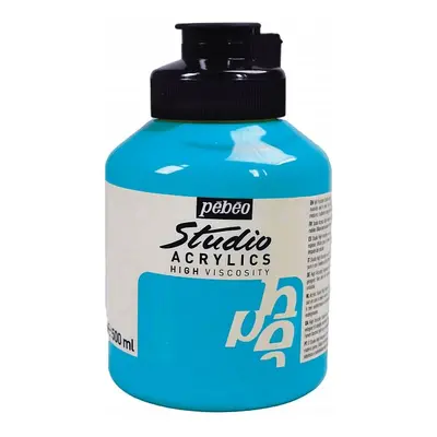 Akrylová barva Pébéo Studio Acrylic 500 ml - tyrkysově modrá